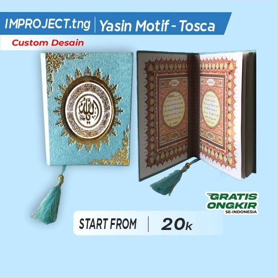 Buku Yasin Bludru Premium Tosca